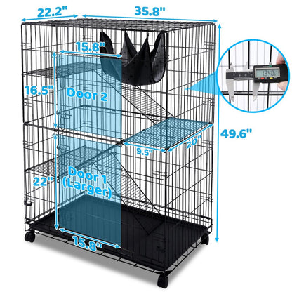 50" Collapsible Cat Cage C01