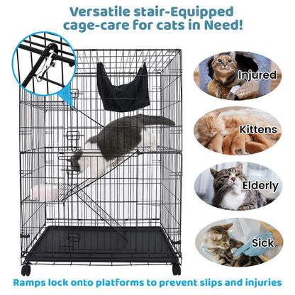 50" Collapsible Cat Cage C01