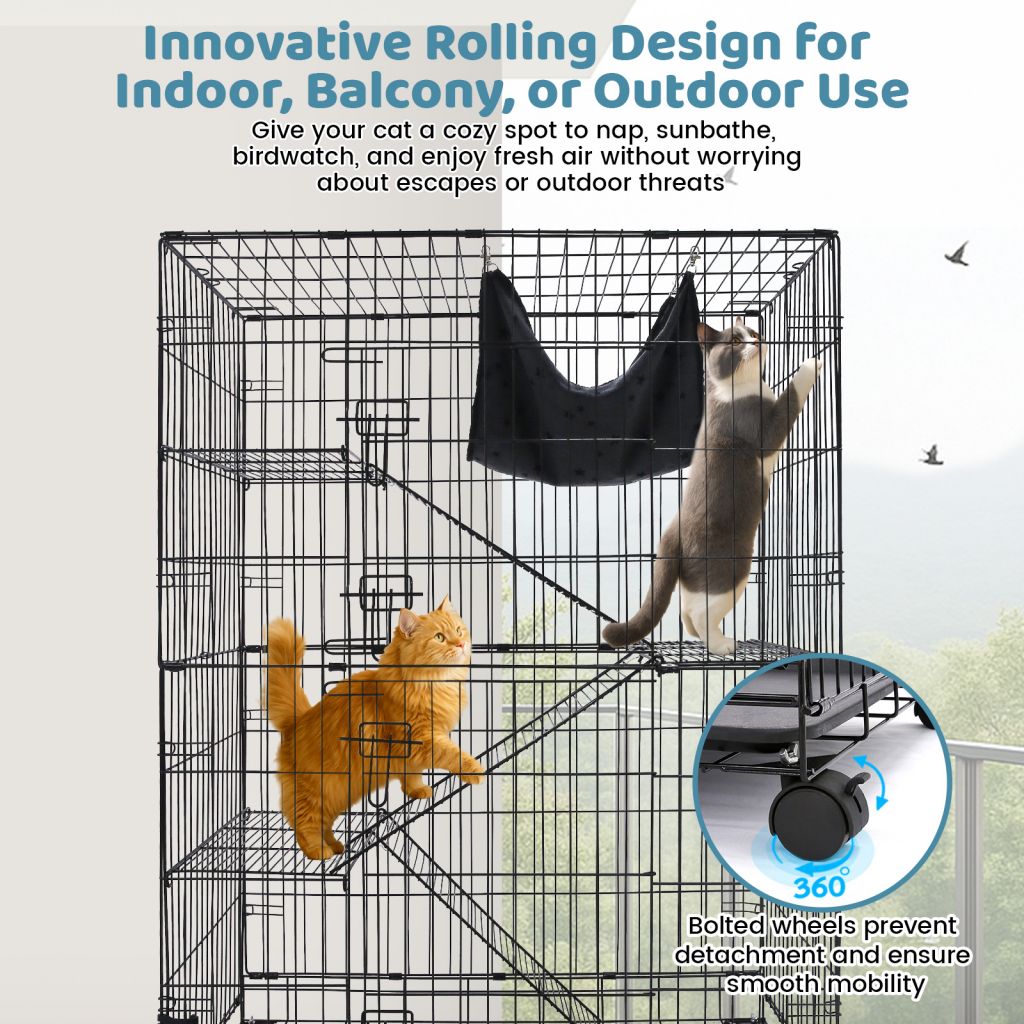 50" Collapsible Cat Cage C01