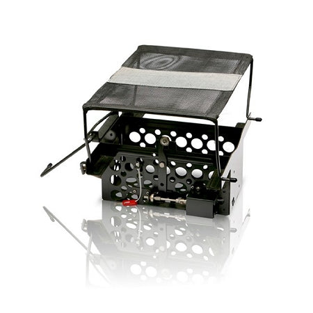 Dogtra remote launcher quail launcher for dogs with black metal frame and mesh cover