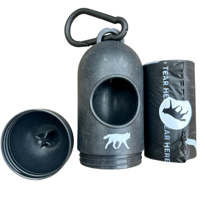 Bio-based Dog Poop Bags with Bamboo Dispenser