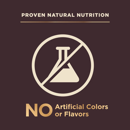 The Family Pet small breed raw dog food label highlighting no artificial colors or flavors