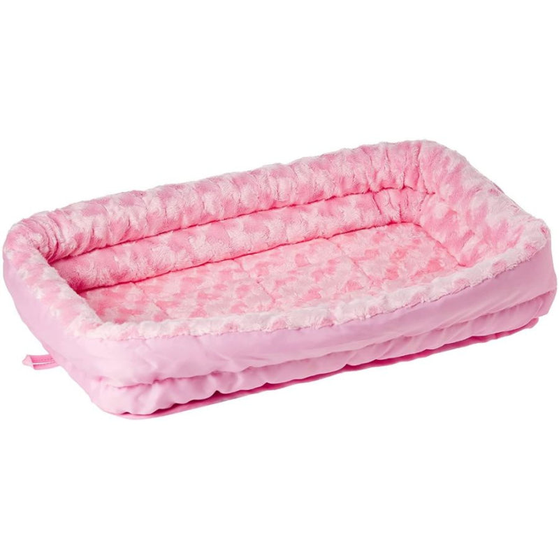 Midwest Double Bolster Pet Bed Pink - X-small - 1 Count