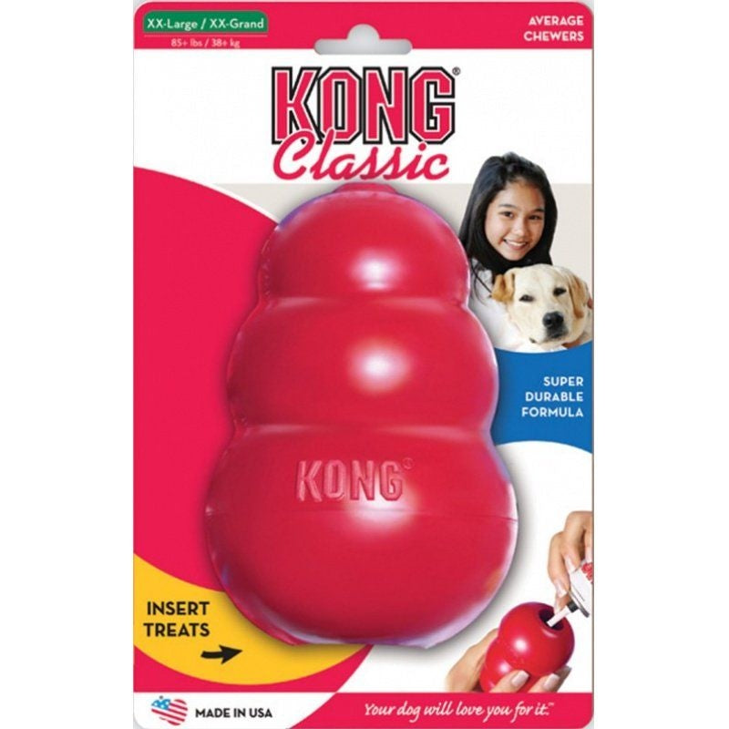 Kong Classic Dog Toy - Red - Xx-large - Dogs Over 85 Lbs (6" Tall X 1.5" Diameter)