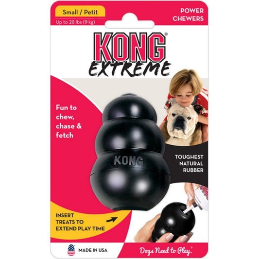 Kong Extreme Kong Dog Toy - Black - Small - Dogs Up To 20 Lbs (2.75" Tall X .75" Diameter)