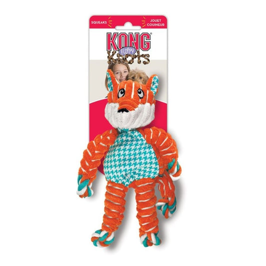 Kong Floppy Knots Fox Dog Toy - M/l 1 Count