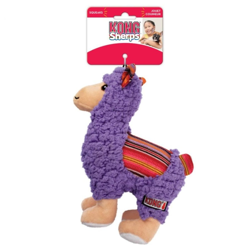 Kong Sherps Llama Dog Toy Medium - 1 Count