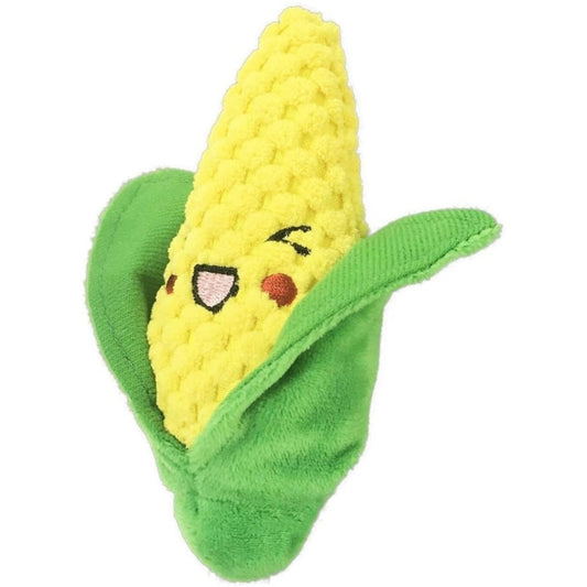 Petsport Tiny Tots Foodies Corn Plush Dog Toy - 1 Count